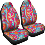 Retro Bohemian Mandala Pattern Print Universal Fit Car Seat Covers 102422
