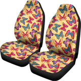 Retro Colorful Butterfly Pattern Print Universal Fit Car Seat Covers 102422