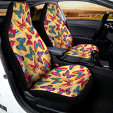 Retro Colorful Butterfly Pattern Print Universal Fit Car Seat Covers 102422