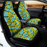 Retro Funky Pattern Print Universal Fit Car Seat Covers 102422