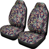 Retro Indian Paisley Pattern Print Universal Fit Car Seat Covers 102422