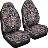 Retro Indian Paisley Pattern Print Universal Fit Car Seat Covers 102422