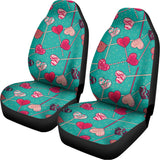 Retro Lollipop Pattern Print Universal Fit Car Seat Covers 102422