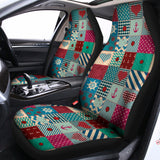 Retro Nautical Patchwork Pattern Print Universal Fit Car Seat Covers 102422