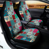 Retro Nautical Patchwork Pattern Print Universal Fit Car Seat Covers 102422