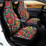 Retro Psychedelic Hippie Pattern Print Universal Fit Car Seat Covers 102422