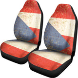 Retro Puerto Rican Flag Print Universal Fit Car Seat Covers 102422