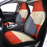 Retro Puerto Rican Flag Print Universal Fit Car Seat Covers 102422