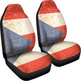 Retro Puerto Rican Flag Print Universal Fit Car Seat Covers 102422