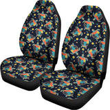 Retro Sea Turtle Pattern Print Universal Fit Car Seat Covers 102422
