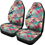 Retro Tennis Pattern Print Universal Fit Car Seat Covers 102422