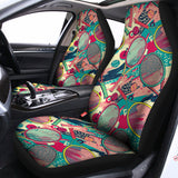 Retro Tennis Pattern Print Universal Fit Car Seat Covers 102422