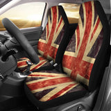 Retro Union Jack British Flag Print Universal Fit Car Seat Covers 102422