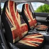 Retro Union Jack British Flag Print Universal Fit Car Seat Covers 102422