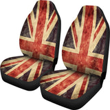 Retro Union Jack British Flag Print Universal Fit Car Seat Covers 102422