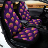 Retrowave Sunset Pattern Print Universal Fit Car Seat Covers 102422
