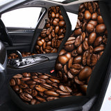 Roasted Coffee Bean Print Universal Fit Car Seat Covers 102422