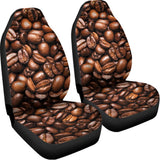 Roasted Coffee Bean Print Universal Fit Car Seat Covers 102422