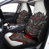 Robot Samurai Mask Print Universal Fit Car Seat Covers 102422