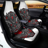 Robot Samurai Mask Print Universal Fit Car Seat Covers 102422
