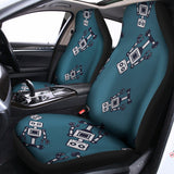 Robot Servant Pattern Print Universal Fit Car Seat Covers 102422