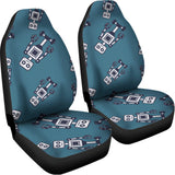 Robot Servant Pattern Print Universal Fit Car Seat Covers 102422