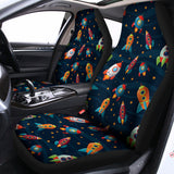 Rockets And Stars Pattern Print Universal Fit Car Seat Covers 102422