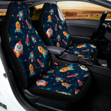 Rockets And Stars Pattern Print Universal Fit Car Seat Covers 102422