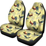 Rooster And Flower Pattern Print Universal Fit Car Seat Covers 102422