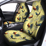 Rooster And Flower Pattern Print Universal Fit Car Seat Covers 102422