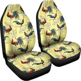 Rooster And Flower Pattern Print Universal Fit Car Seat Covers 102422