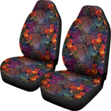 Rooster And Rowan Pattern Print Universal Fit Car Seat Covers 102422