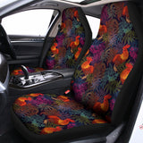 Rooster And Rowan Pattern Print Universal Fit Car Seat Covers 102422