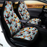 Rooster And Snowflake Pattern Print Universal Fit Car Seat Covers 102422