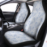 Rooster Plaid Pattern Print Universal Fit Car Seat Covers 102422