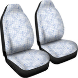 Rooster Plaid Pattern Print Universal Fit Car Seat Covers 102422