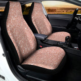 Rose Gold (NOT Real) Glitter Print Universal Fit Car Seat Covers 102422