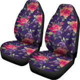 Rose Pansy Floral Flower Pattern Print Universal Fit Car Seat Covers 102422