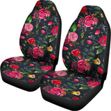 Roses Floral Flower Pattern Print Universal Fit Car Seat Covers 102422