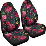 Roses Floral Flower Pattern Print Universal Fit Car Seat Covers 102422