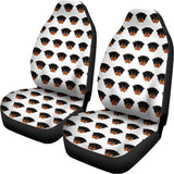 Rottweiler Face Pattern Print Universal Fit Car Seat Covers 102422
