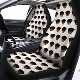 Rottweiler Face Pattern Print Universal Fit Car Seat Covers 102422