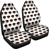 Rottweiler Face Pattern Print Universal Fit Car Seat Covers 102422
