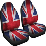 Rough Union Jack British Flag Print Universal Fit Car Seat Covers 102422