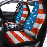 Rough USA Flag Print Universal Fit Car Seat Covers 102422