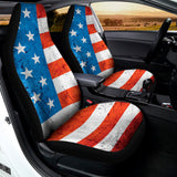 Rough USA Flag Print Universal Fit Car Seat Covers 102422