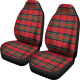 Royal Stewart Tartan Pattern Print Universal Fit Car Seat Covers 102422