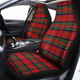 Royal Stewart Tartan Pattern Print Universal Fit Car Seat Covers 102422