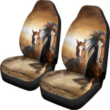 Running Wild Horses Print Universal Fit Car Seat Covers 102422