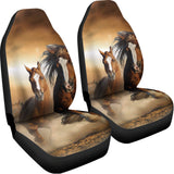 Running Wild Horses Print Universal Fit Car Seat Covers 102422